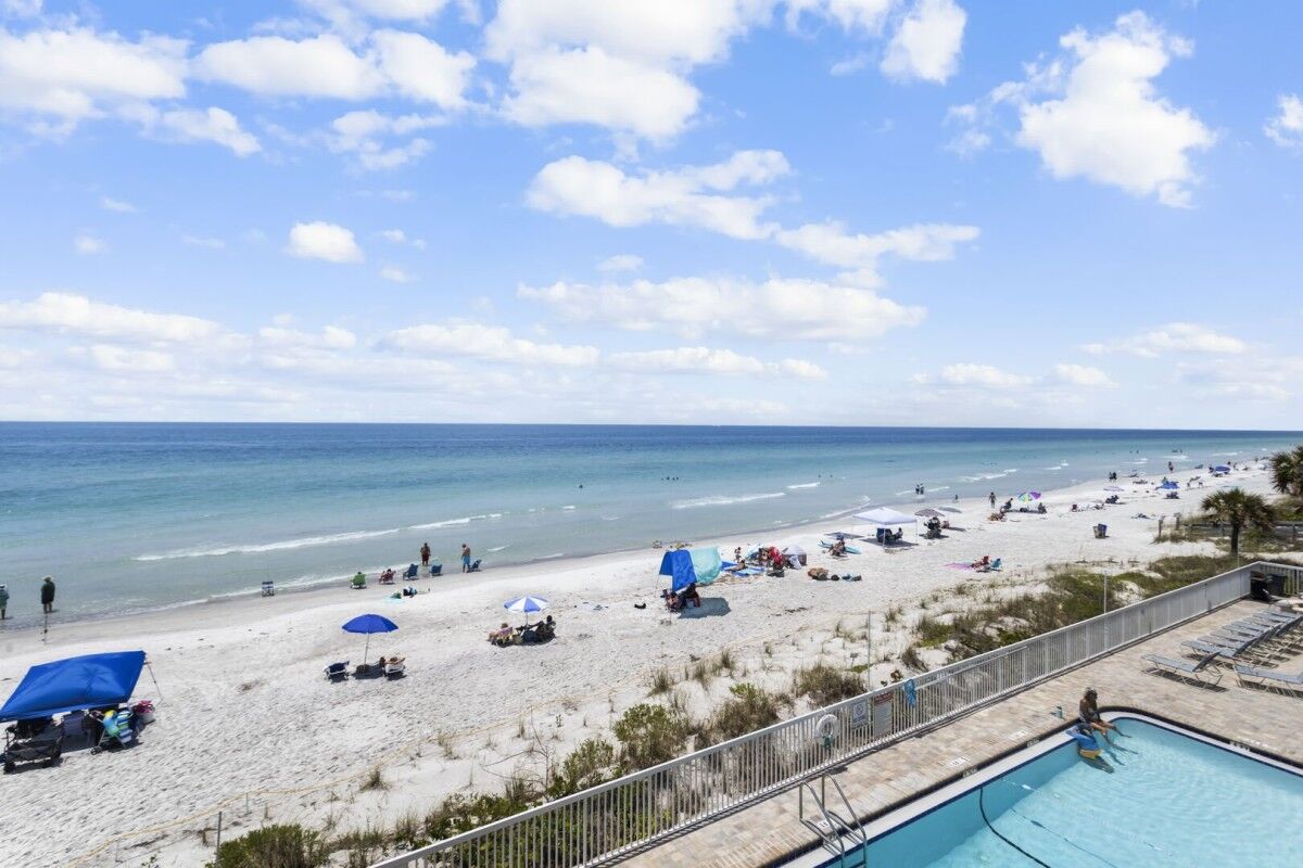 Beach view from Fifty Gulfside 314