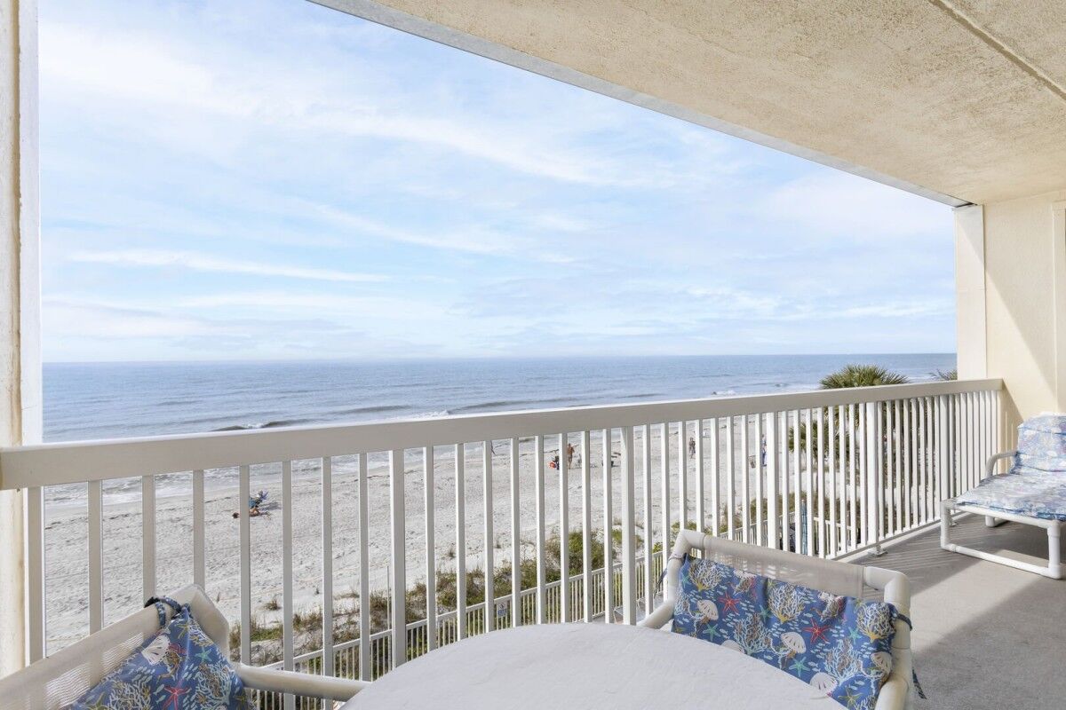 Beach view from Fifty Gulfside 317